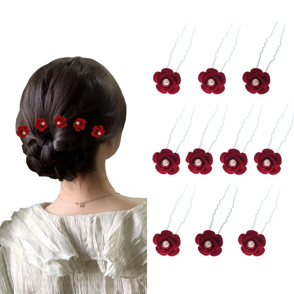10Pcs Rose Hair Accessories We - đánh giá và giá Florist Supplies