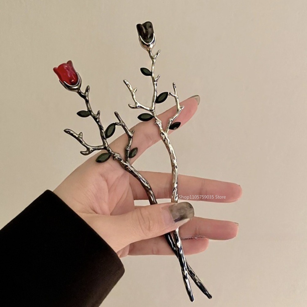 Vintage Metal Red Rose Flower  - đánh giá và giá Florist Supplies