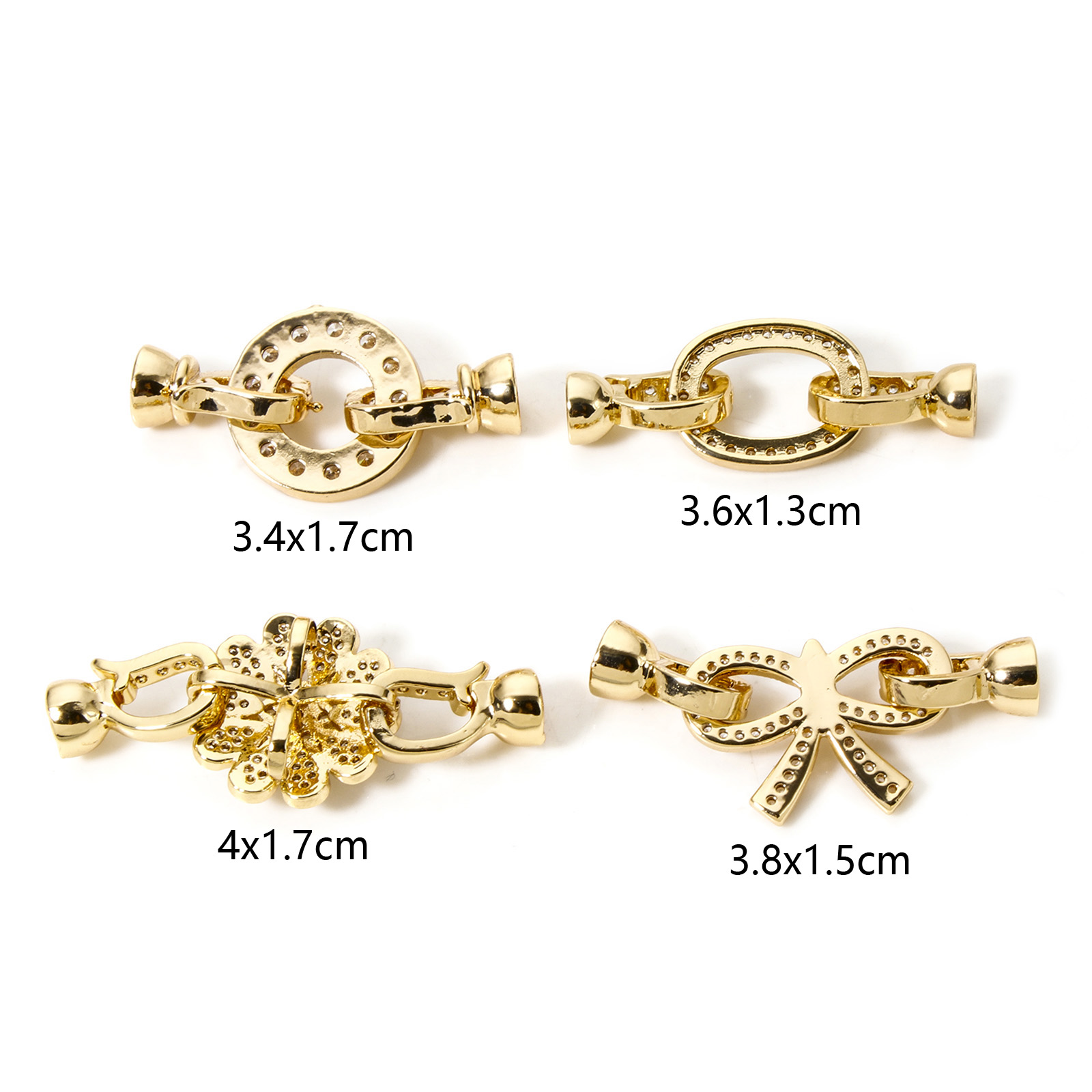 1pc Brass Fold Over Clasps Gol - đánh giá và giá Florist Supplies