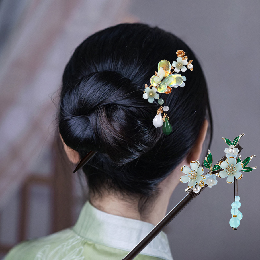 Wood Tassel Step Shaking Hair  - đánh giá và giá Florist Supplies