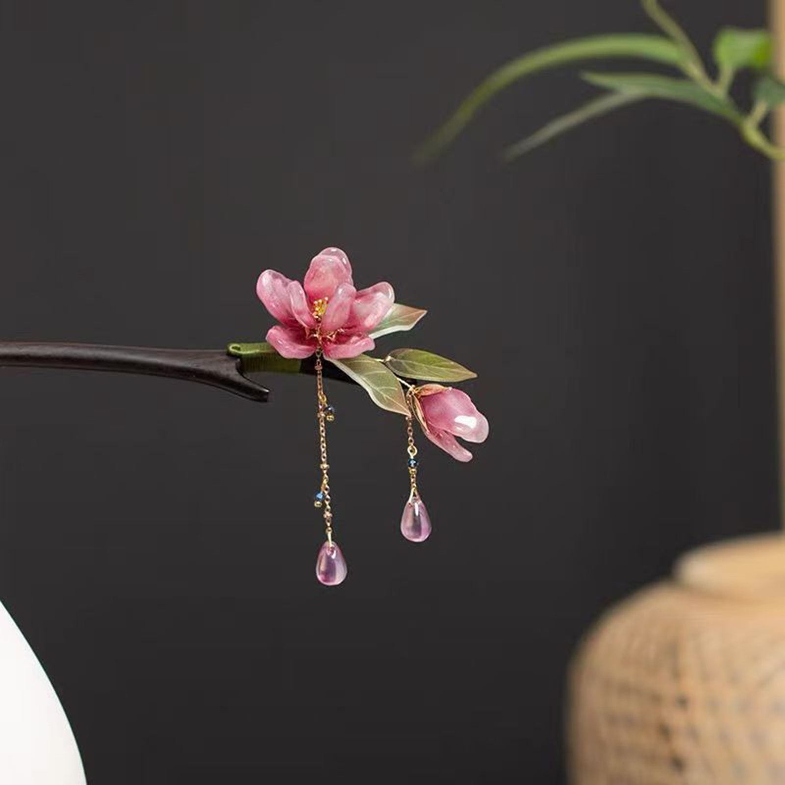 Floral Hair Stick Chinese Styl - đánh giá và giá Florist Supplies
